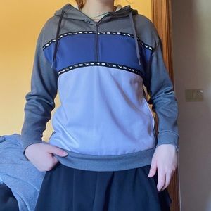 Nike quarter zip // blue, purple, grey